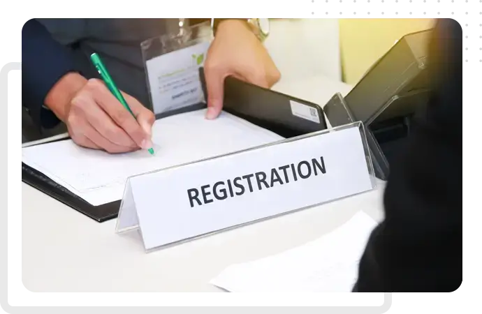 Registration process guidance